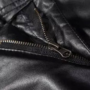 กางเกงหนังผู้ชายดีไซน์ใหม่ สีสั่งทำได้ ทรงตรง น้ำหนักเบา สไตล์ลำลองกลางๆ สำหรับฤดูหนาว สตรีทแวร์ - Product Image 5