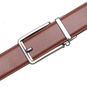 Nouvelle ceinture en cuir décontractée de luxe pour homme, pour jeans, longueur personnalisée, en cuir de vachette, avec boucle en acier ou en alliage, logo personnalisé - Product Image 4