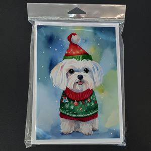 Lunatique A7 Taille 5x7 Cartes Vierge Paquet de 8 Cartes de Voeux de Noël avec Enveloppes pour les Célébrations de Noël Maltais - Product Image 3