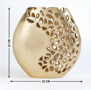 Designer Metal Flower Vase For Coffee Table Decoration And Elegant Flower Arrangement Presentation - Product Image 1