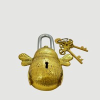Cadenas Amazon en forme d'abeille, finition abordable, résistant à la rouille, cadenas parfait, cadenas poli, forme unique pour la maison