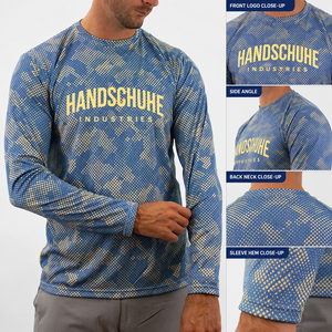 Ropa de Pesca Deportiva Unisex, Camisa de Pesca de Manga Larga para Hombre, 100% Algodón Poliéster, Gimnasio, Fitness, Casual, Verano - Product Image 4