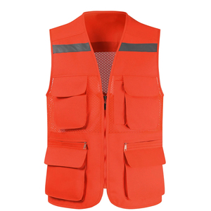 Gilet en polyester fluorescent respirant de qualité supérieure pour la construction, fabriqué par un fabricant sur mesure pour le commerce B2B. - Product Image 5
