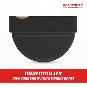 ROADPOWER (RP-Side-14) Leather Car <b>Seat</b> Organizer 2 Pack, Side <b>Storage</b> Box For Phone And Essentials, Clutter Free Universal Fit - Product Image 3