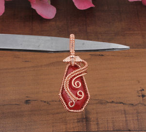 Vintage <b>Sterling</b> <b>Silver</b> Platinum Plated Zircon Coffin Pendant <b>Wire</b> Wrapped Jewelry Wholesale Gothic Healing Spooky Gemstone - Product Image 5