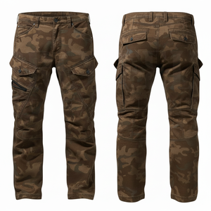 Pantalon cargo camouflage personnalisé à prix de gros, avec logo sur mesure, multi-poches, style décontracté, pantalon de travail - Product Image 4