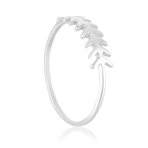 Fishbone <b>Ring</b> | 925 Sterling Silver Dainty Fish Skeleton <b>Ring</b> Coastal Ocean <b>Stacking</b> Jewelry - Product Image 3