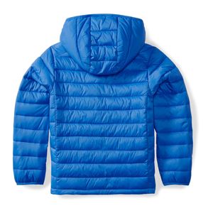 Solid Blue Hooded Puffer Jacket Lightweight Full Zip Up Regular Fit Winter Outerwear Solid Color Puffer Jacket For Men's - Product Image 6