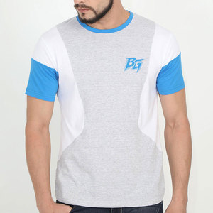 เสื้อยืดกีฬาผู้ชายพรีเมียม 100% ผ้าฝ้าย เนื้อนุ่ม ระบายอากาศได้ดี แห้งเร็ว ทรงเข้ารูป สวมใส่สบายๆ แฟชั่นสตรีทสำหรับทุกวัน - Product Image 1
