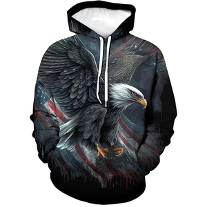 Sudaderas con Capucha Personalizadas por Sublimación, Casuales, de Forro Polar, para Hombre, 100% Poliéster, Transpirables, con Estampado Completo, al por Mayor, con Logotipo OEM - Product Image 1