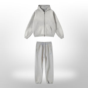 Chándal de moda urbana con lavado ácido para mujer, nuevo, al por mayor, de manga larga, transpirable y de peso pesado. - Product Image 5