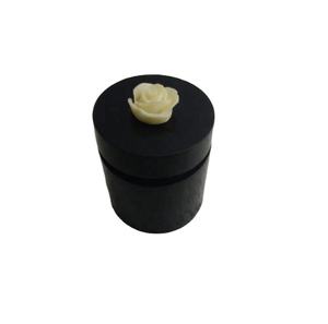 Rose Flower Top <b>Round</b> Trinket Jar <b>Box</b> Home Storage & Organization Storage Container Kitchen Storage Food White sealed Packaging - Product Image 1