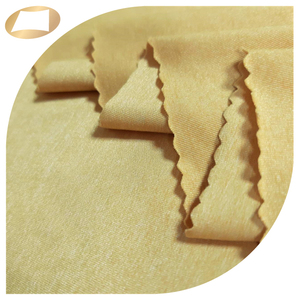 Shiny Cotton Feel Melange Tactel Polyester Elastane Casual Wear <b>Fabric</b> - Product Image 2