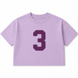 Camiseta de Algodón Transpirable Personalizada para Niños, Corte Cuadrado, 100% Algodón, Estampado de Letras y Números del Alfabeto, Manga Corta, Informal, para Bebés, Niños y Niñas - Product Image 5