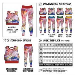 Conjunto de Ropa de Yoga con Estampado Abstracto de Primera Calidad, Hecho a Medida, Unisex |   Fabricante de Ropa Deportiva de Alta Elasticidad - Product Image 2