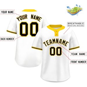 Maillot de baseball professionnel léger à séchage rapide en tissu performant, chemise de sport boutonnée pour équipes, clubs et événements sportifs - Product Image 2