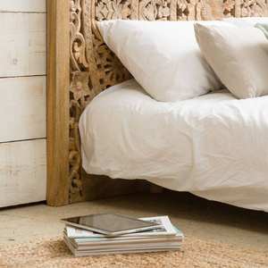 Tête de lit en bois de manguier sculpté Vandana Vista Mira - Product Image 3