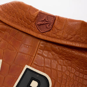 Chaquetas para Hombre, Chaqueta de Cuero Bomber de Edición Especial para Hombre, Cuello Alto, Piel de Vaca, Todas las Tallas Disponibles - Product Image 6