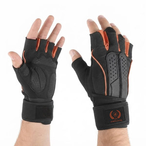 Nouveaux Gants de Musculation Professionnels en Cuir Demi-Doigts Antidérapants Respirants pour l'Entraînement et le Soutien en Salle de Sport - Product Image 4