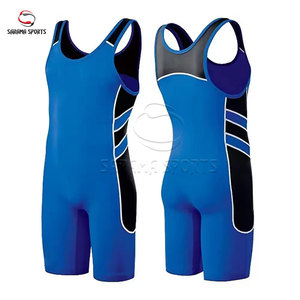 Fabricante de Singletes de Lucha de Alta Calidad, Venta al Por Mayor de Singletes Ligeros con Elasticidad en 4 Direcciones, Uniformes de Entrenamiento - Product Image 1