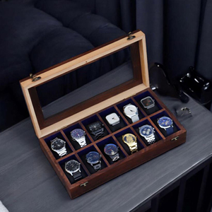 Caja de Madera para Exhibición de Relojes para Minoristas de Relojes, Estuche de Madera con Acabado en Laca Piano de AYAANS - Product Image 2