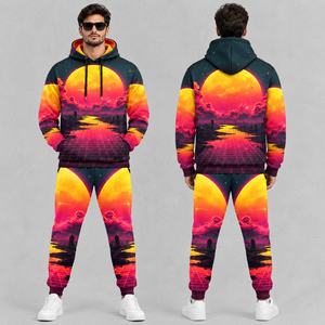 SMART SHINE ENTERPRISES Chándal de Entrenamiento Sublimado para Hombre, Premium, 100% Algodón, Transpirable, Ligero, Ropa Deportiva de Invierno, OEM ODM - Product Image 4