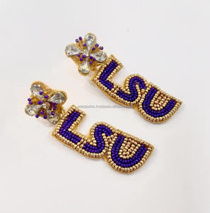 ต่างหูห้อยประดับลูกปัดหลากสีลายดอกไม้สไตล์โบฮีเมียนทำมือ ขนาดสั่งทำได้ ของขวัญสำหรับทุกเพศ คอลเลคชั่น - Product Image 5