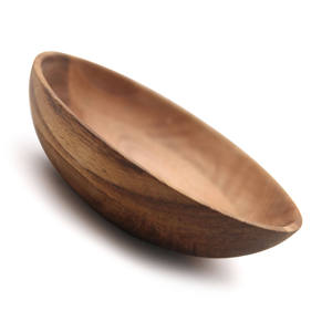 Cuenco de madera indio hecho a mano, diseño minimalista, madera sin recubrimiento, artesanía para servir comida, regalo, cuencos para servir en la cocina - Product Image 2