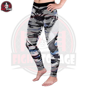 Leggings de Compresión MMA Hechos a Medida de la Más Alta Calidad para Hombre - Talla Ajustable, Transpirables y de Secado Rápido para Gimnasio y Ropa Deportiva - Product Image 2