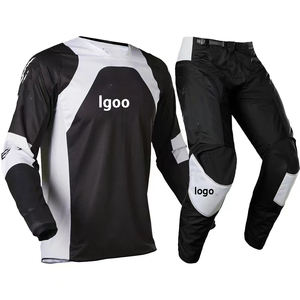 Conjunto de Jersey y Pantalones de Motocross Personalizados, Transpirables, 100% Poliéster, de Secado Rápido, para Ciclismo de Montaña, con Impresión de Logotipo Frontal, Venta al Por Mayor - Product Image 2