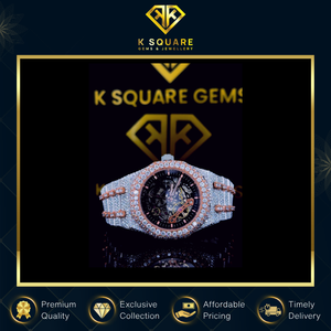 Reloj de Diamantes de Lujo con Movimiento Automático de Cuarzo, de Acero Inoxidable, Resistente al Agua, con Diseño Atractivo y de Calidad Estándar, en Oferta - Product Image 3