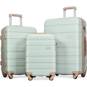 Nuovo modello espandibile ABS Hardshell Set 3 pezzi di liquidazione Hardside valigia Spinner ruote TSA lucchetto 20 ''24'' 28 ''resistente - Product Image 1