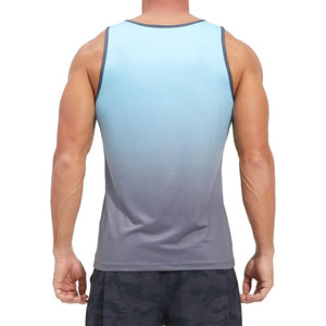 Camisetas sin Mangas de Poliéster/Algodón Transpirables para Hombre, al por Mayor, Personalizadas para Gimnasio, Camisetas Deportivas sin Mangas con Estampado Digital - Product Image 6