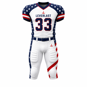 Maillots de football américain OEM, uniformes d'équipe personnalisés, vêtements de football sublimés pour hommes, nom et numéro de joueur personnalisés - Product Image 2