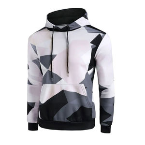 Sudaderas con capucha de sublimación de tres colores en una sola prenda, de algodón básico, para hombre, ropa de moda, talla grande, nuevo diseño. - Product Image 1