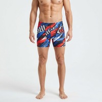 Shorts imprimés mi-taille pour hommes, en polyester tricoté respirant, avec transfert par sublimation, décontractés, à taille élastique