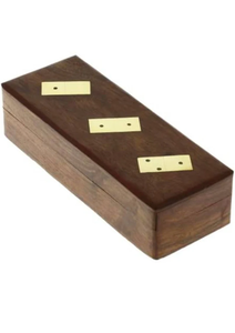 Premium wooden Domino Game with 28 Domino Tiles | Father's Day <b>Gift</b> | Wooden Game | Wooden Domino Set Wall Signs - Product Image 2