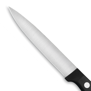 Couteau utilitaire professionnel de 4 pouces avec lame en acier inoxydable tranchante, manche riveté noir pour la découpe de fruits, légumes et viandes en cuisine - Product Image 6
