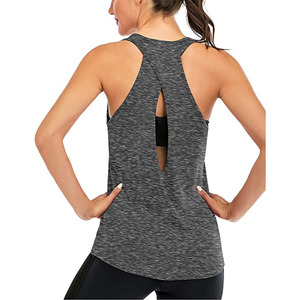 Women’s Moisture-Wicking Racerback Tank <b>Top</b> Breathable Gym Workout Sleeveless Activewear Vest - Product Image 2