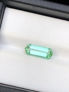 Turmalina natural facetada de forma hexagonal de Afganistán, perfecta para el diseño de joyería fina. - Product Image 1