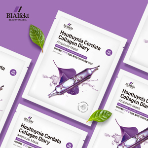 BIAIfekt Masque en feuille ampoule coréen au collagène Heartleaf anti-acné et soin des pores, Gauze Cell 30 jours, OEM K-Beauty 25ml - Product Image 6