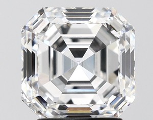 Diamante Cultivado en Laboratorio CVD, Corte Asscher, 3.00 Ct, Blanco, Fantasía Clara, Suelto, HPHT, Certificado VB, para Joyería Fina, para la Elaboración de Anillos - Product Image 2