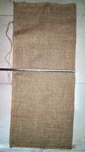 Sacs de sable en jute de henné neufs, 201 grammes par sac, dimensions environ 83,82 cm x 35,50 cm, P&S 1lx12, bordure sur le bord supérieur, une longue bande de 26 cm. - Product Image 6