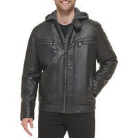 Chaqueta de Cuero de Alta Calidad, Piel de Cordero Genuina, Directo de Fábrica, Talla Grande, Chaqueta de Cuero con Cremallera, a la Moda para Hombre, Abrigos de Cuero