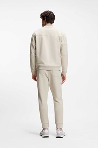 Good Price Best Quality Different Style Men Beige Bomber Set Zipper Jacket + Jogger <b>Pants</b> Tracksuit Custom Made OEM Tracksuit - Product Image 2