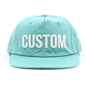 Casquette de golf snapback unisexe 5 panneaux à visière plate, personnalisable avec logo brodé pour le sport et les fêtes, vente en gros - Product Image 1
