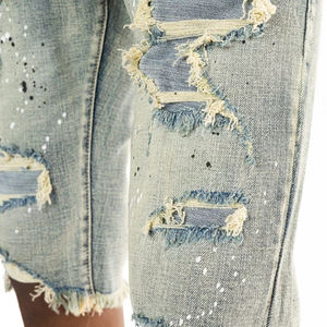 Shorts en jean pour hommes, design 2023, dernières tendances, OEM, best-seller, camouflage, décontractés, uni, matière solide. - Product Image 6