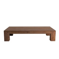 Table basse en bois de teck d'Indonésie, table à thé moderne, table centrale minimaliste pour salon moderne et minimaliste, meubles de maison