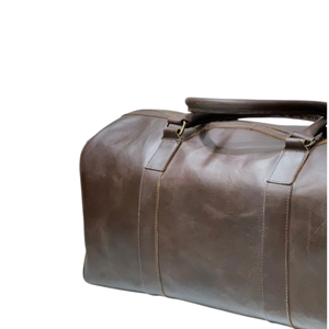 Bolsa de Viaje de Cuero para Hombre, Bolsa de Lona Grande de Cuero Crazy Horse, Bolsa de Viaje Deportiva, Bolsa de Lona de Cuero Genuino Resistente, Venta al por Mayor, Marca Personalizada - Product Image 3