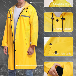 Chaqueta Impermeable con Capucha, Ligera, Resistente al Viento, Cómoda para el Trabajo, Viajes, Camping y Uso Diario - Product Image 6